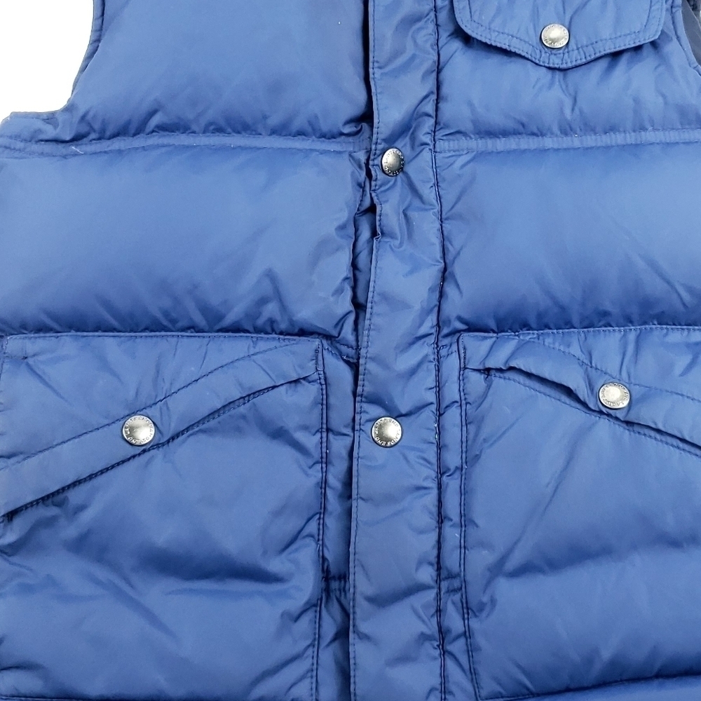 Lands end navy down feather filled vest sz M 10-12 - Picture 5 of 6